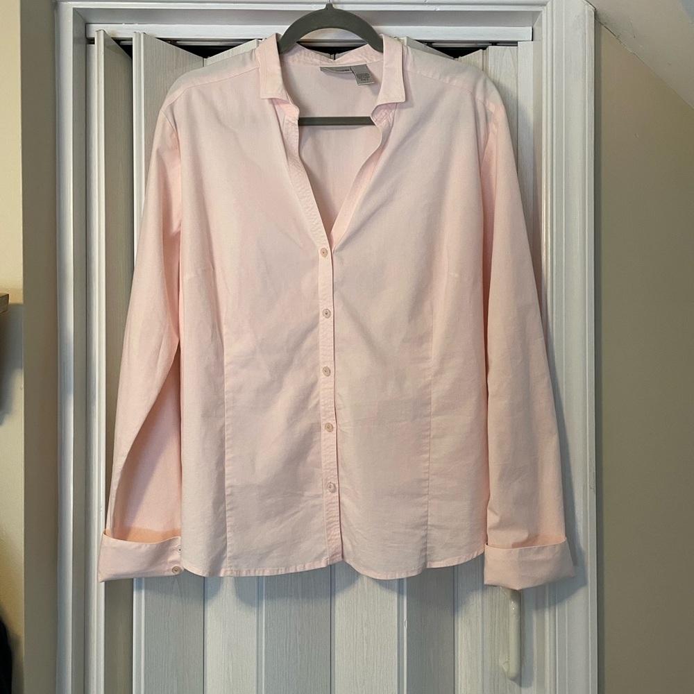 Chico’s Light Pink Button Down Shirt